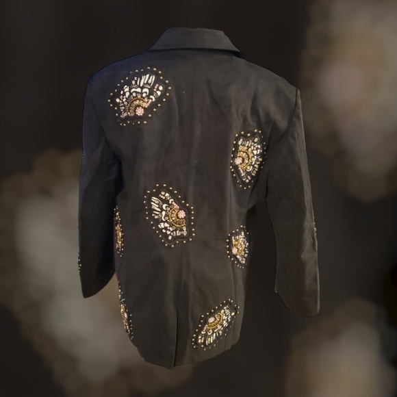 VIVIENNE HU BUTTERFLY PATCHES EMBROIDERED JACKET - Picture 6 of 6